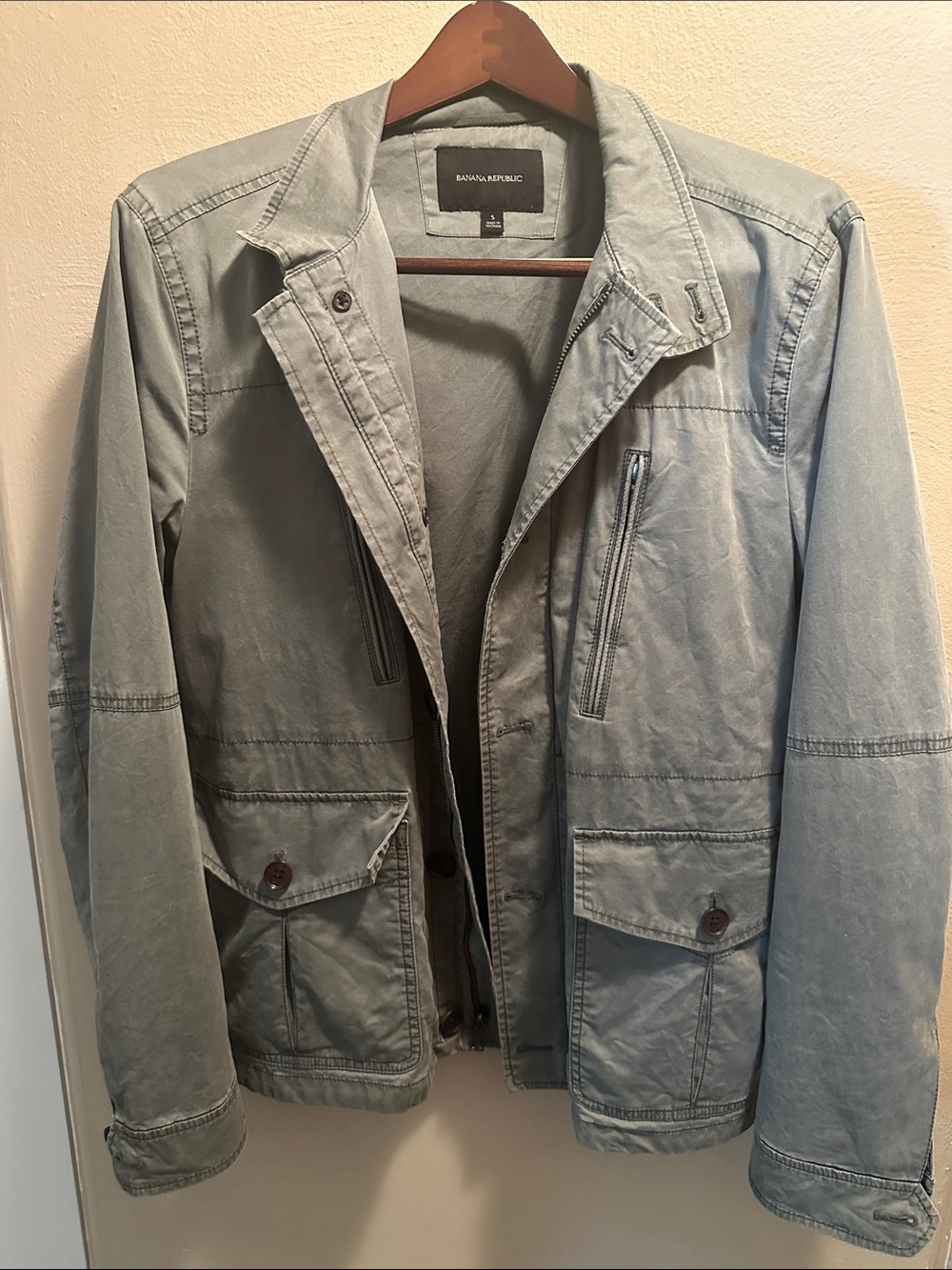 Banana Republic Men's Gray Blue Field Jacket